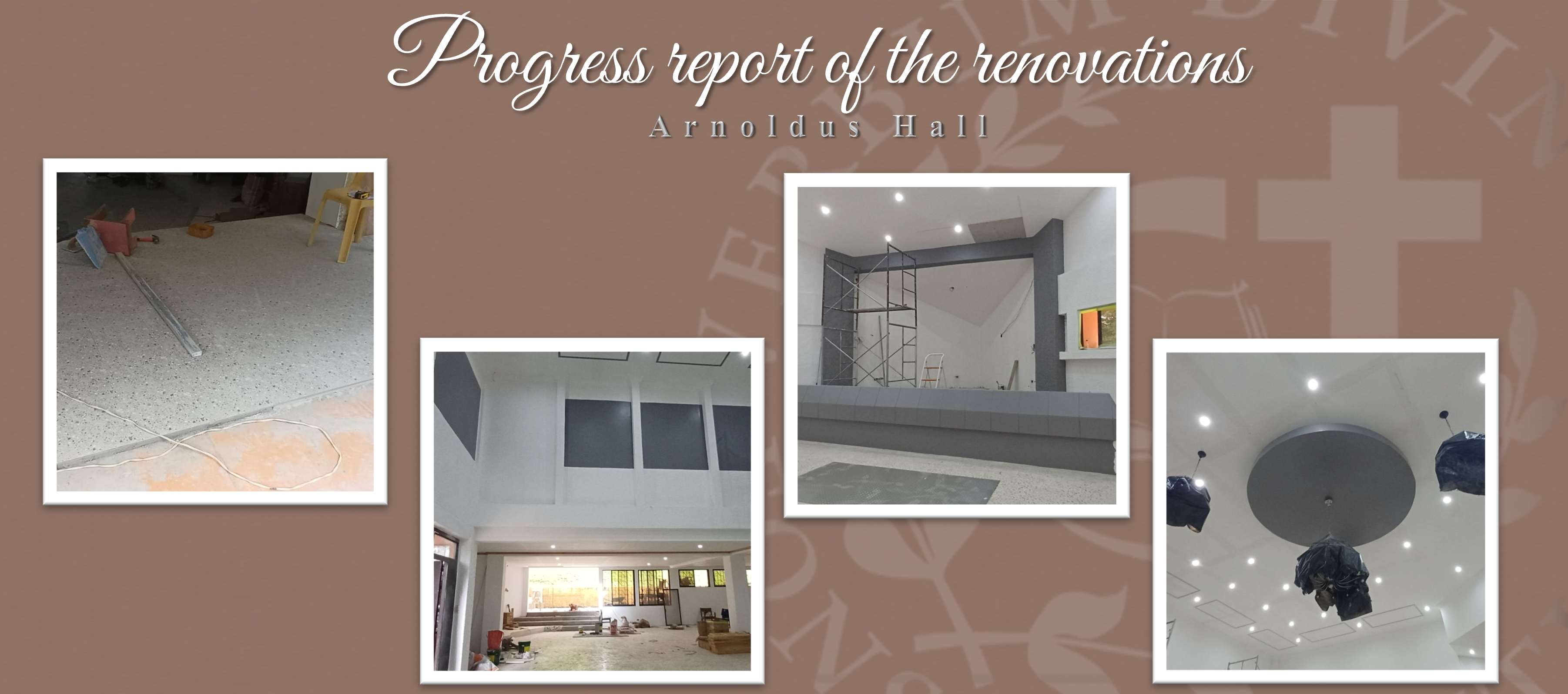 Progress report of the renovations (Arnoldus Hall)